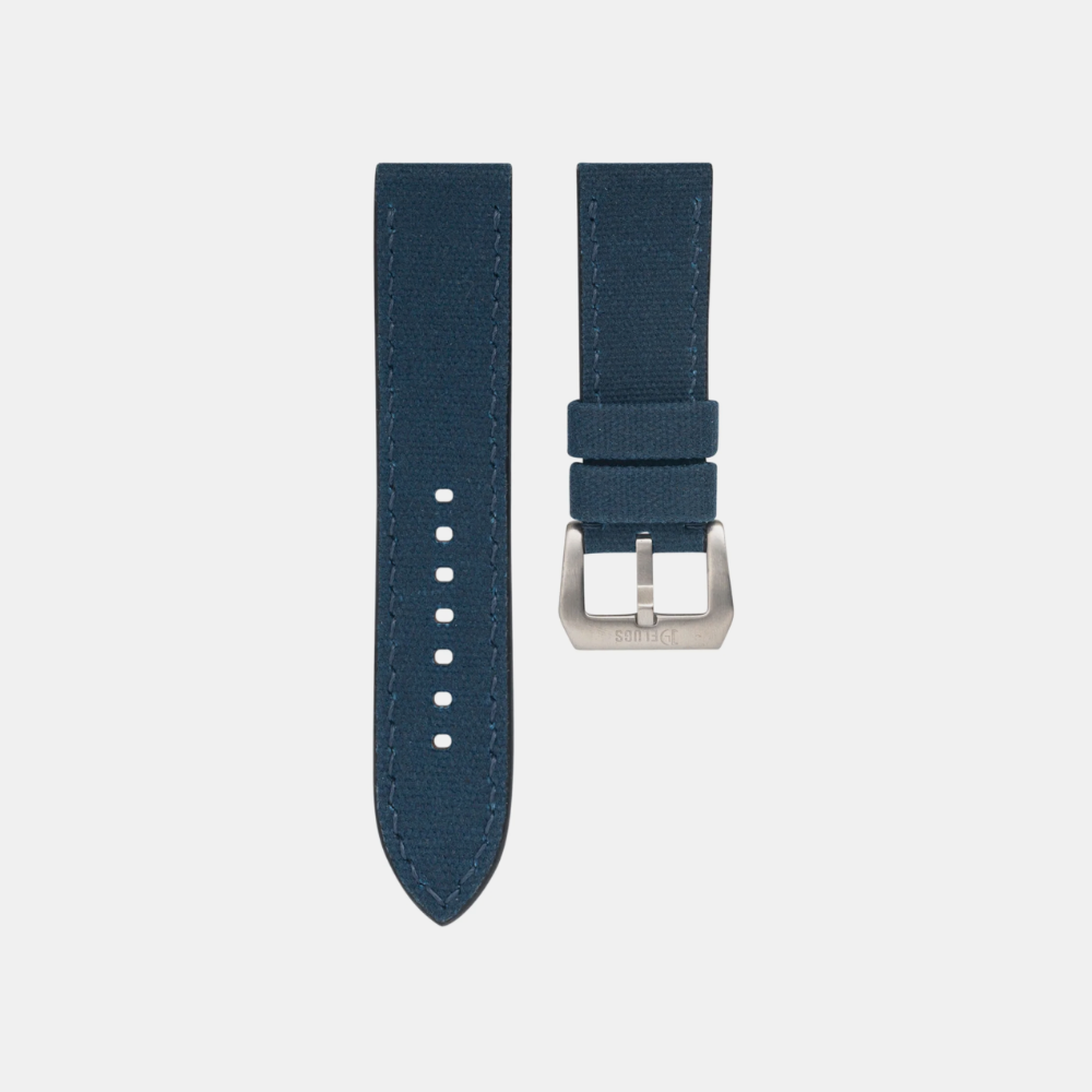 Delugs Waxed canvas Chunky Straps – Blue