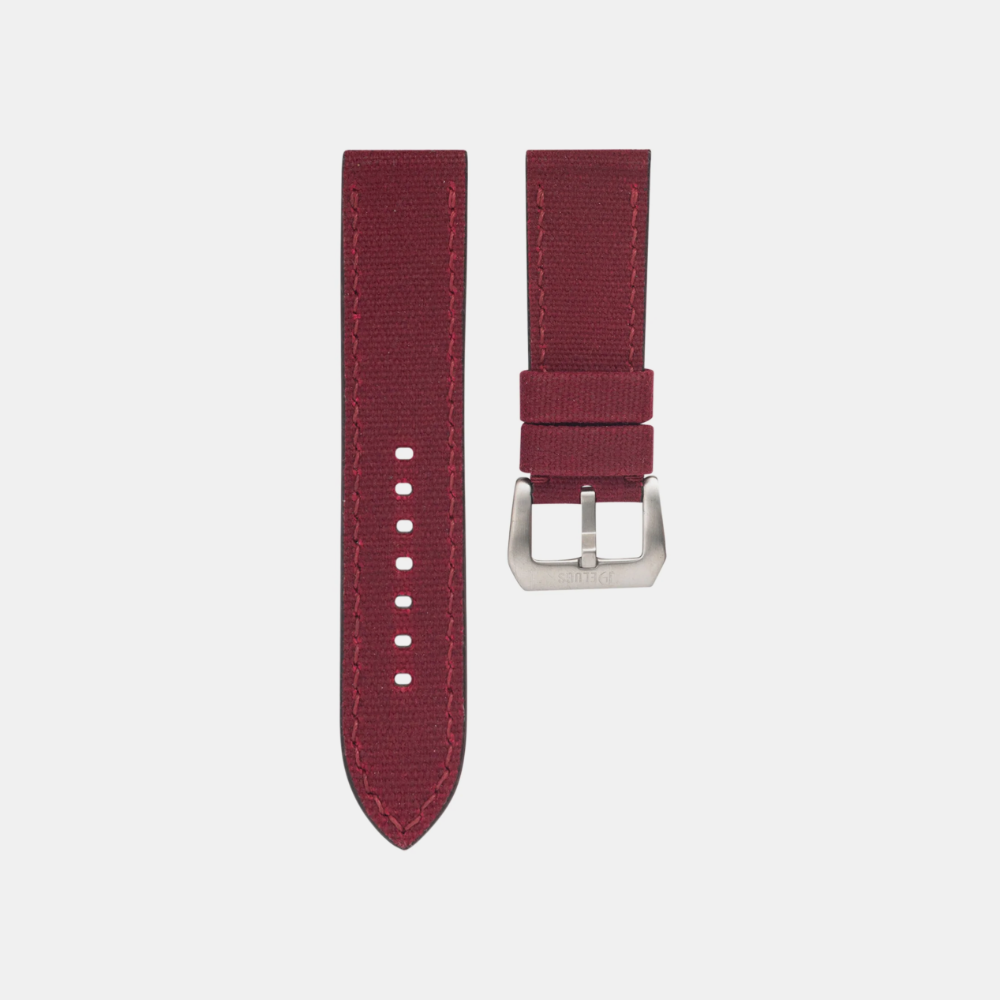Delugs Waxed canvas Chunky Straps – Red
