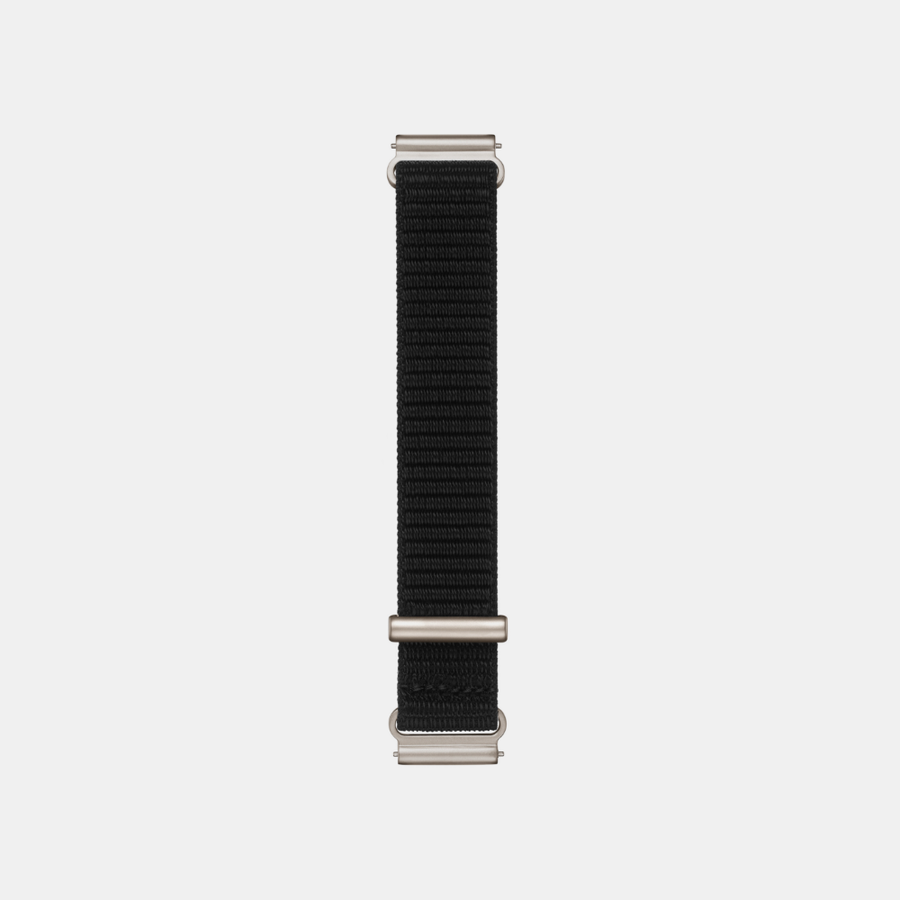 Louis Erard Dark black nylon strap