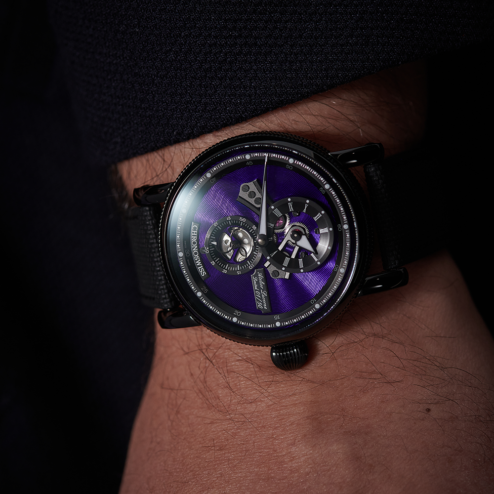 chronoswiss Flying Regulator Open Gear - Purple Panther