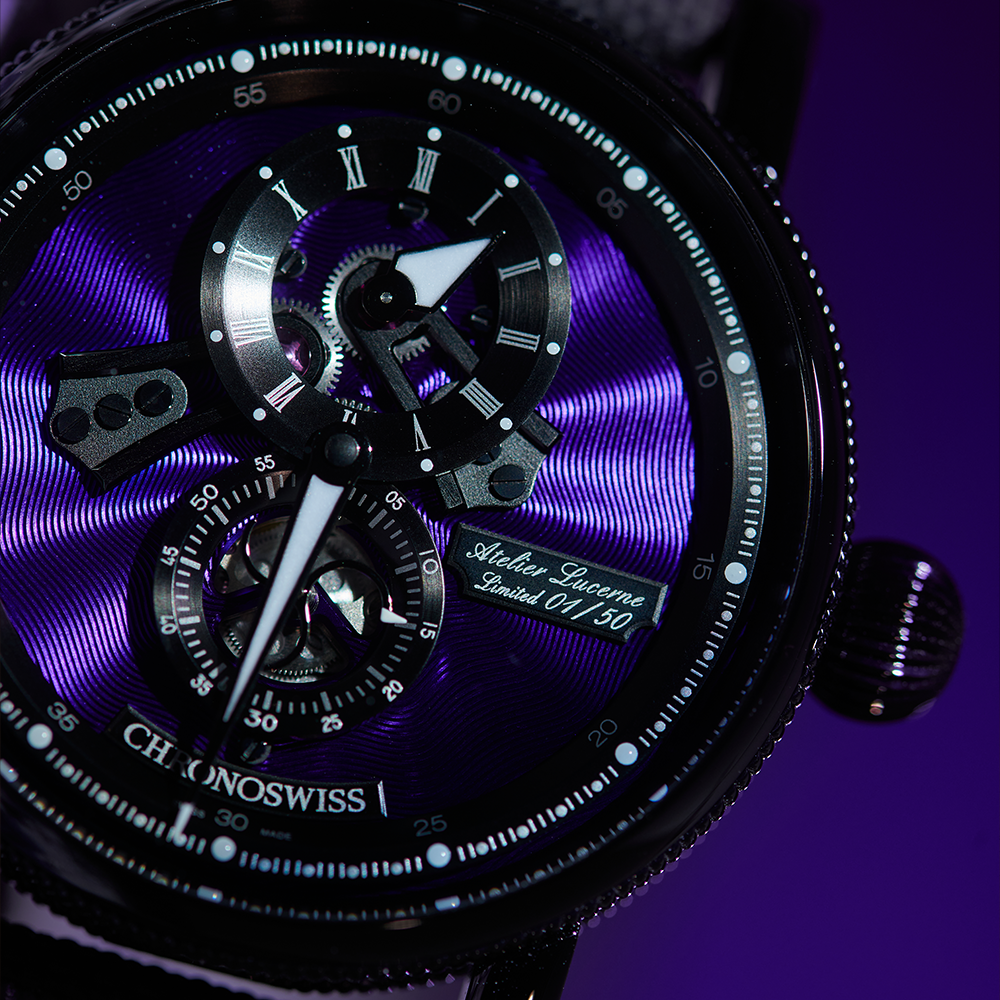 chronoswiss Flying Regulator Open Gear - Purple Panther